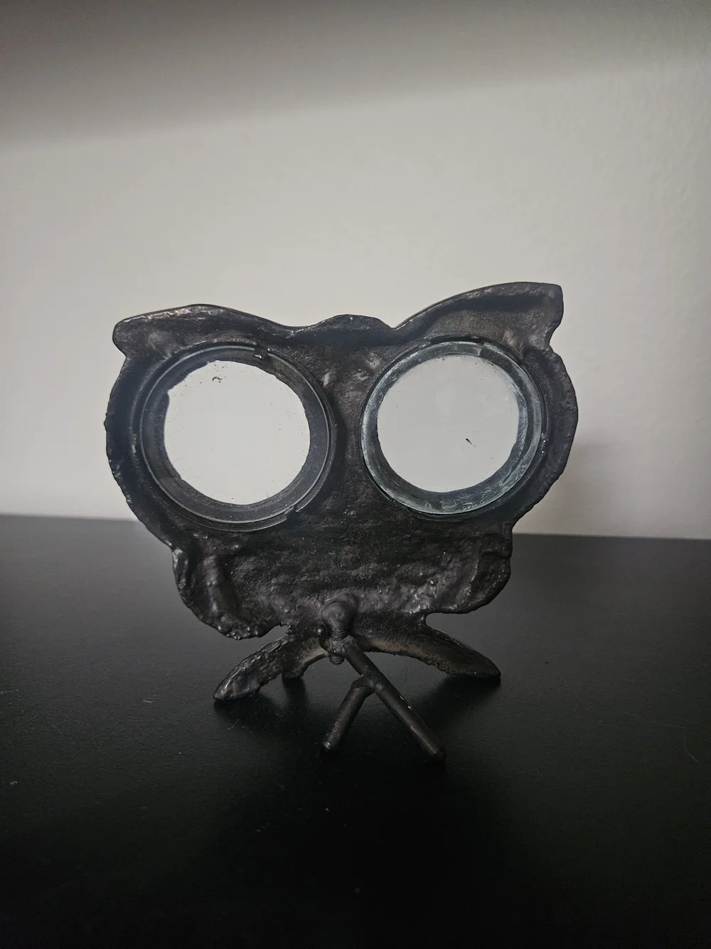 Cast Iron Owl Desk Magnifier